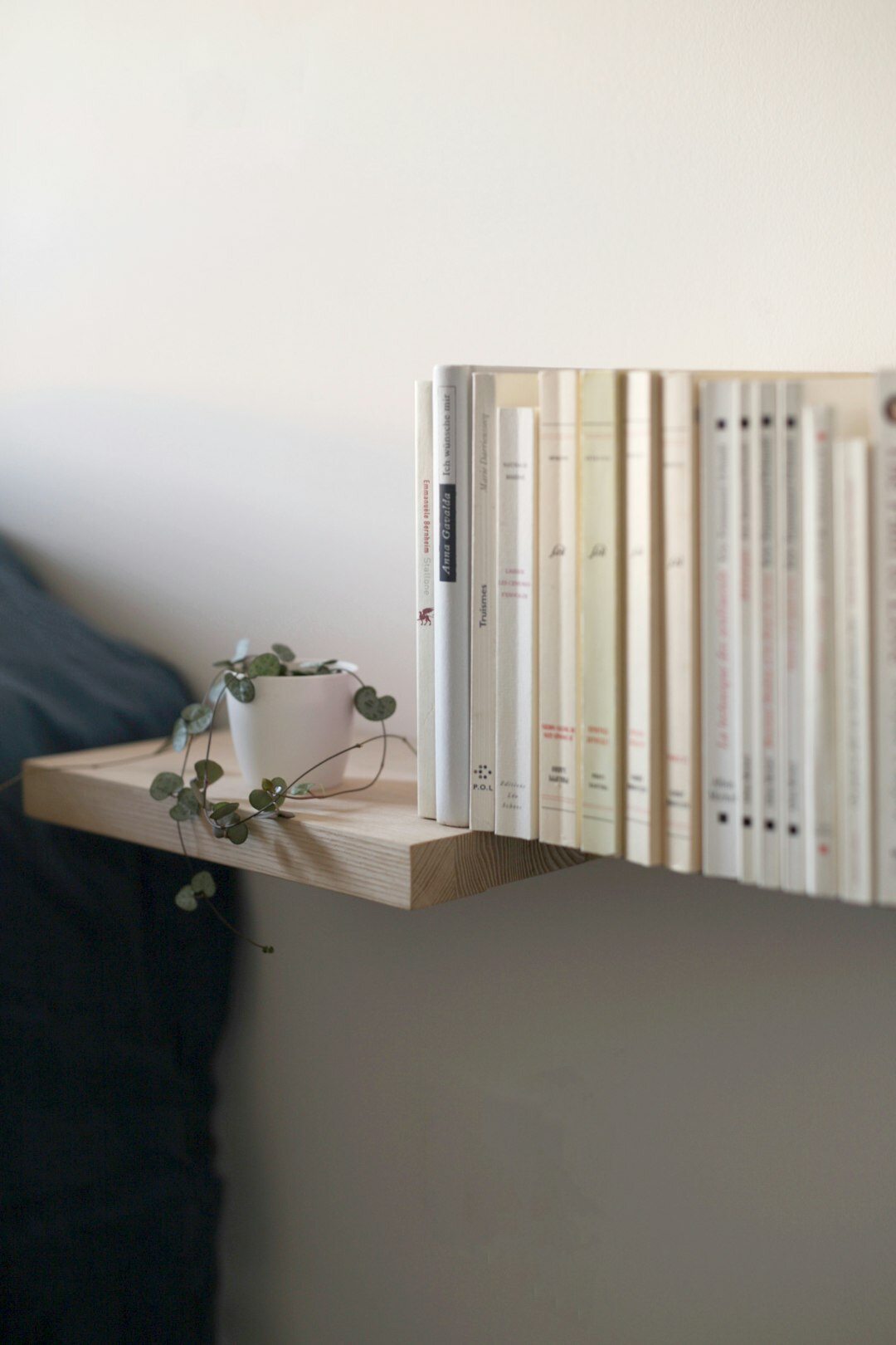 published book on shelf